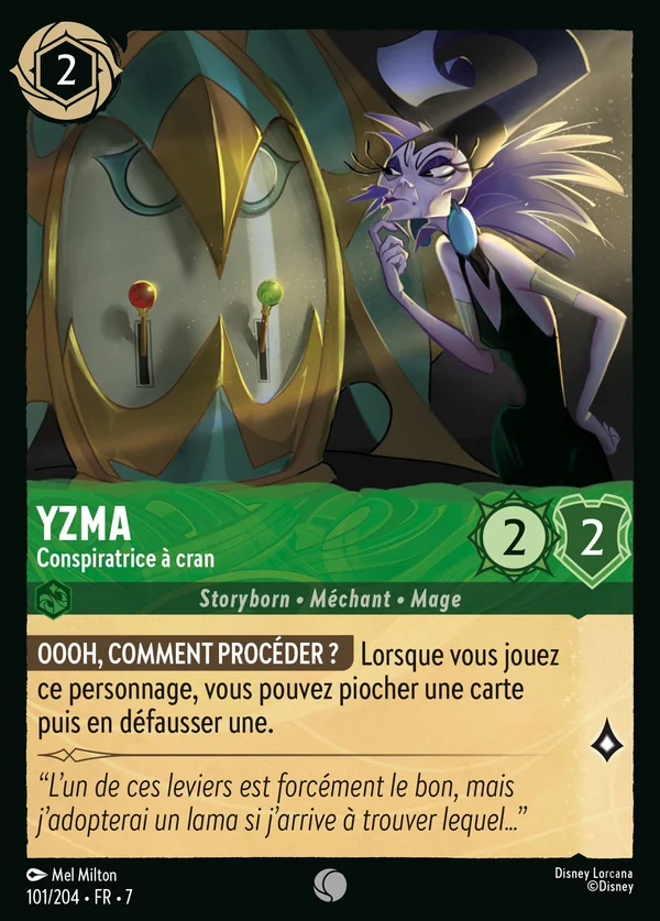 Yzma - Conspiratrice à cran — Disney Lorcana Personnage card from Archazia's Island