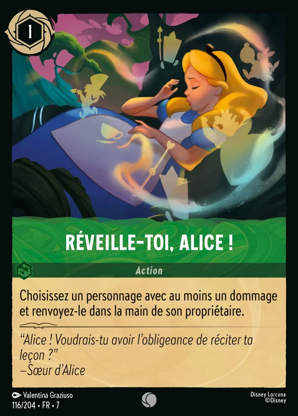 Réveille-toi, Alice ! — Disney Lorcana Action card from Archazia's Island