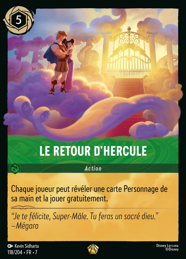 Le retour d'Hercule — Disney Lorcana Action card from Archazia's Island