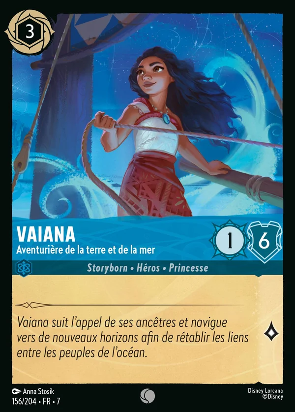 Vaiana - Aventurière de la terre et de la mer — Disney Lorcana Personnage card from Archazia's Island