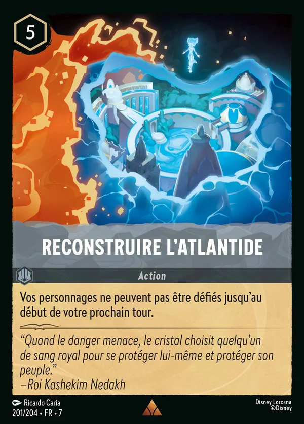 Reconstruire l'Atlantide — Disney Lorcana Action card from Archazia's Island