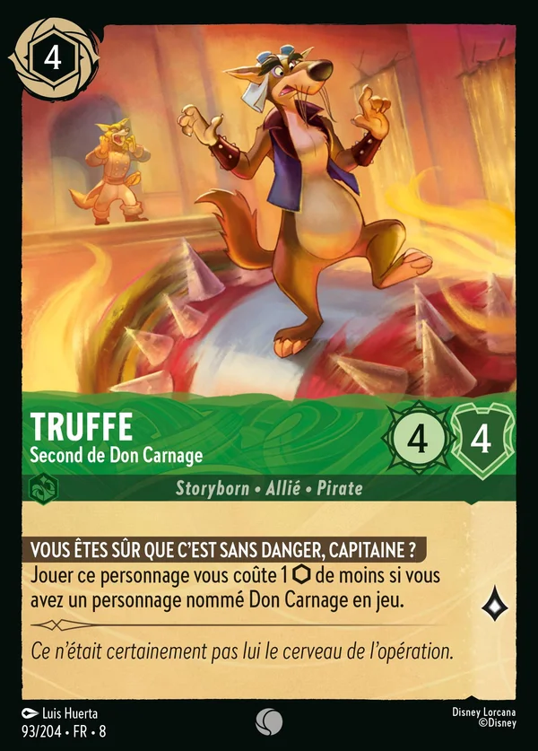 Truffe - Second de Don Carnage — Disney Lorcana Personnage card from The Reign of Jafar