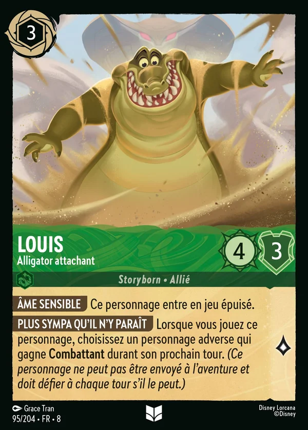 Louis - Alligator attachant — Disney Lorcana Personnage card from The Reign of Jafar