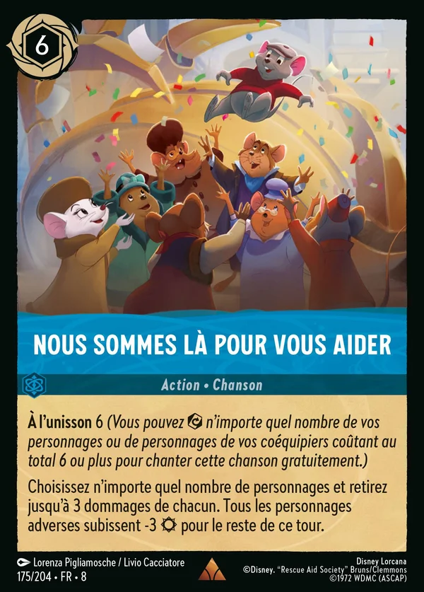Nous sommes là pour vous aider — Disney Lorcana Action card from The Reign of Jafar