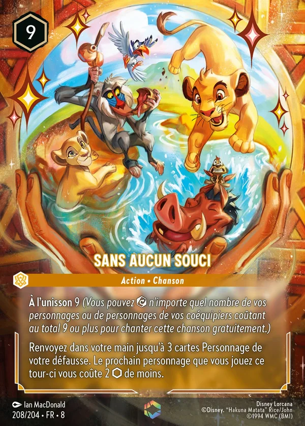 Sans aucun souci — Disney Lorcana Action card from The Reign of Jafar