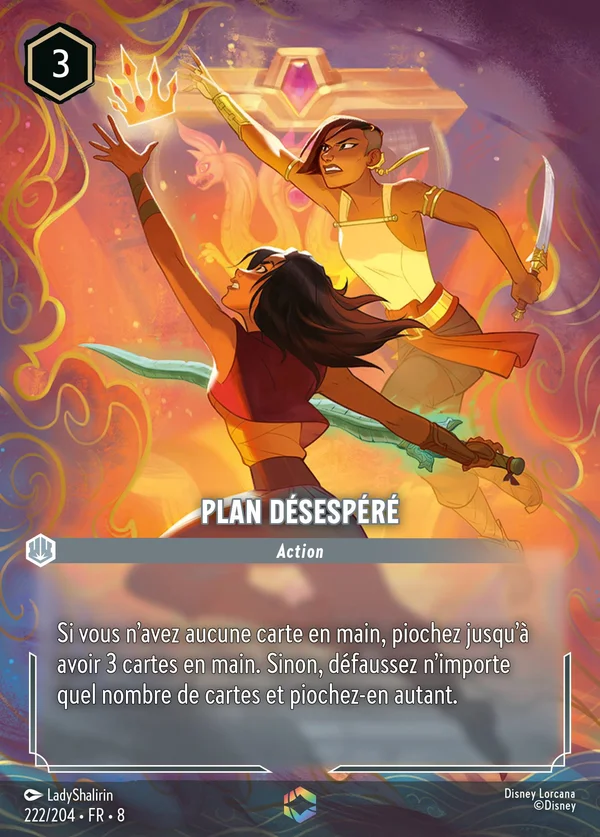 Plan désespéré — Disney Lorcana Action card from The Reign of Jafar