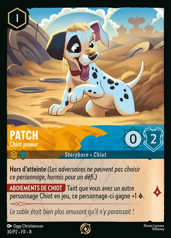 Patch - Chiot joueur — Disney Lorcana Personnage card from The Reign of Jafar