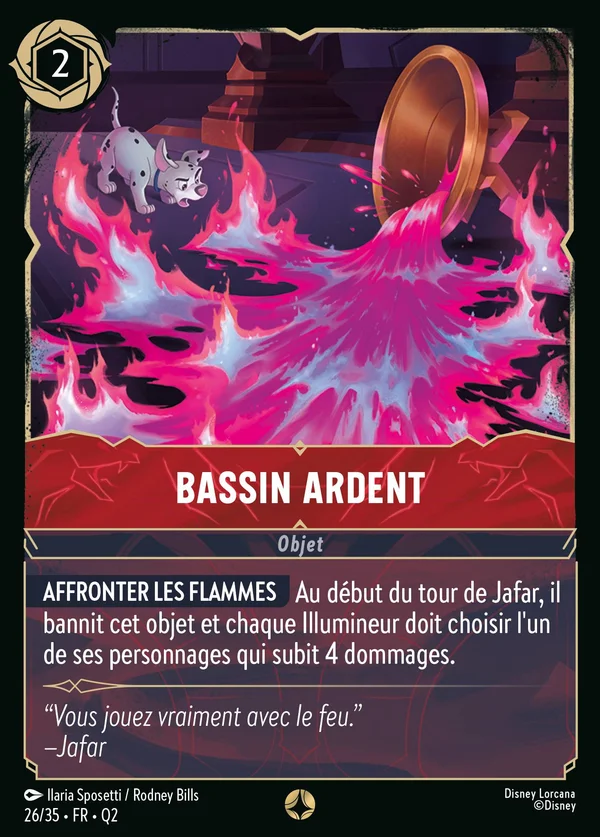 Bassin ardent — Disney Lorcana Objet card from Illumineer's Quest: Palace Heist