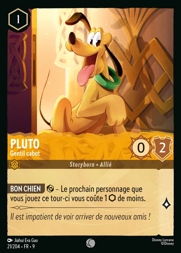 Pluto - Gentil cabot — Disney Lorcana Personnage card from Fabled