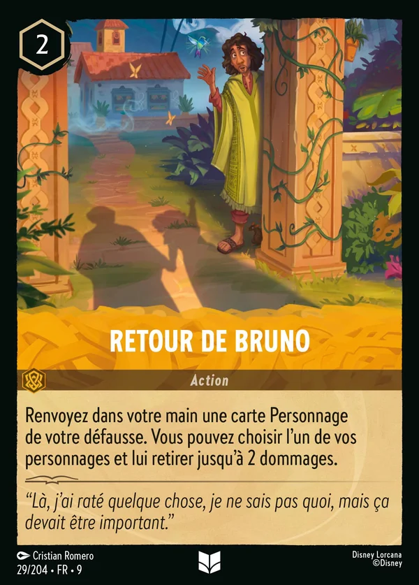 Retour de Bruno — Disney Lorcana Action card from Fabled
