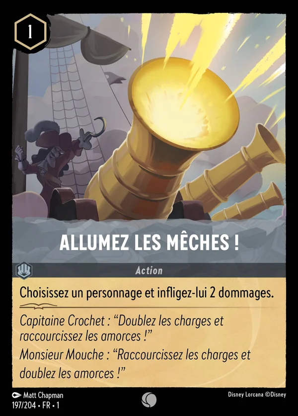 Allumez les mêches ! — Disney Lorcana Action card from The First Chapter