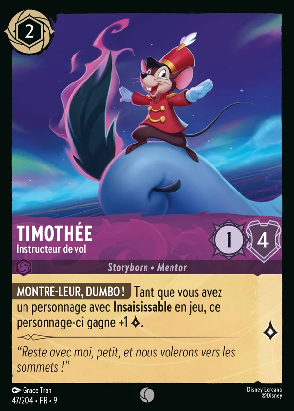 Timothée - Instructeur de vol — Disney Lorcana Personnage card from Fabled