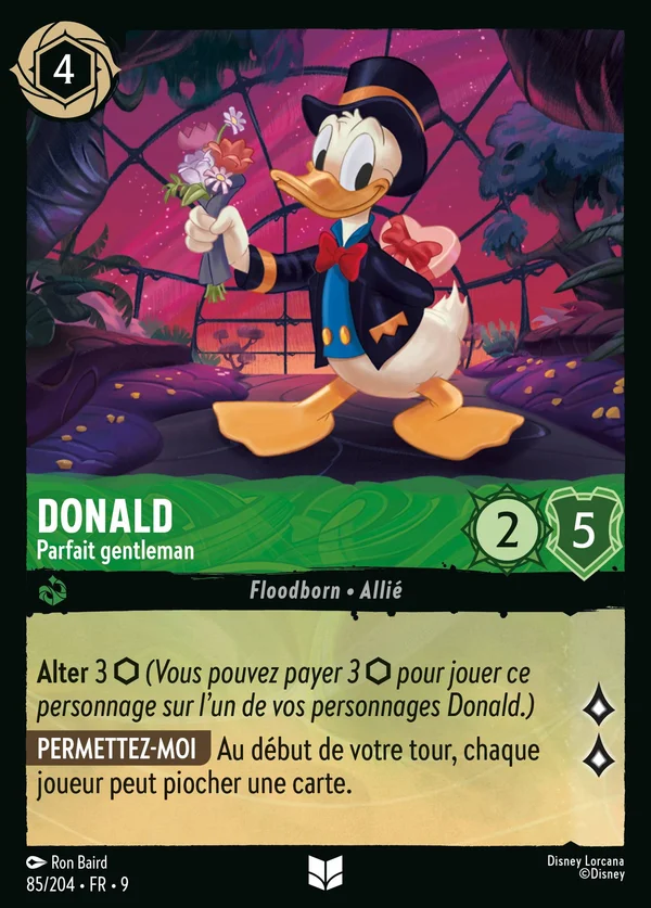 Donald - Parfait gentleman — Disney Lorcana Personnage card from Fabled