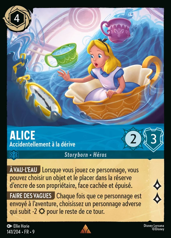 Alice - Accidentellement à la dérive — Disney Lorcana Personnage card from Fabled