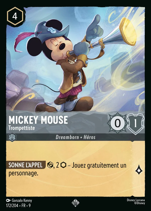 Mickey Mouse - Trompettiste — Disney Lorcana Personnage card from Fabled