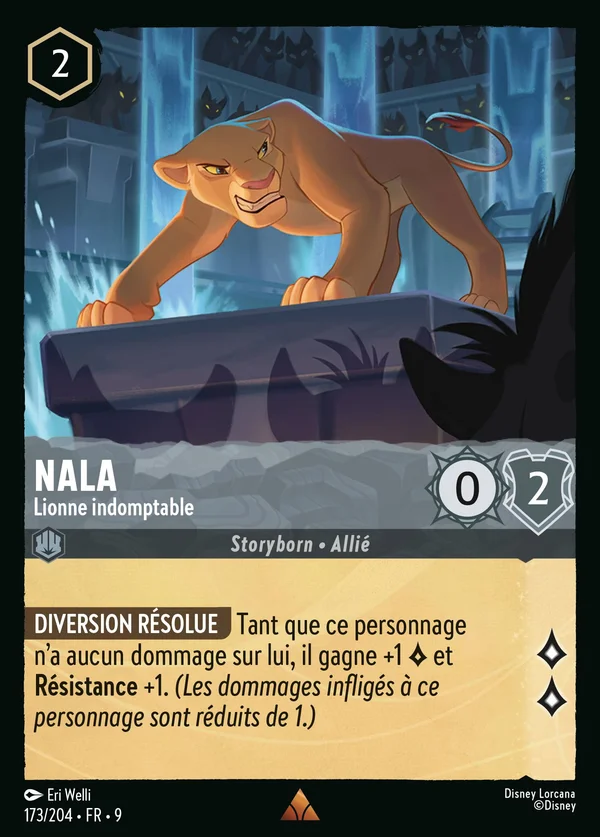 Nala - Lionne indomptable — Disney Lorcana Personnage card from Fabled