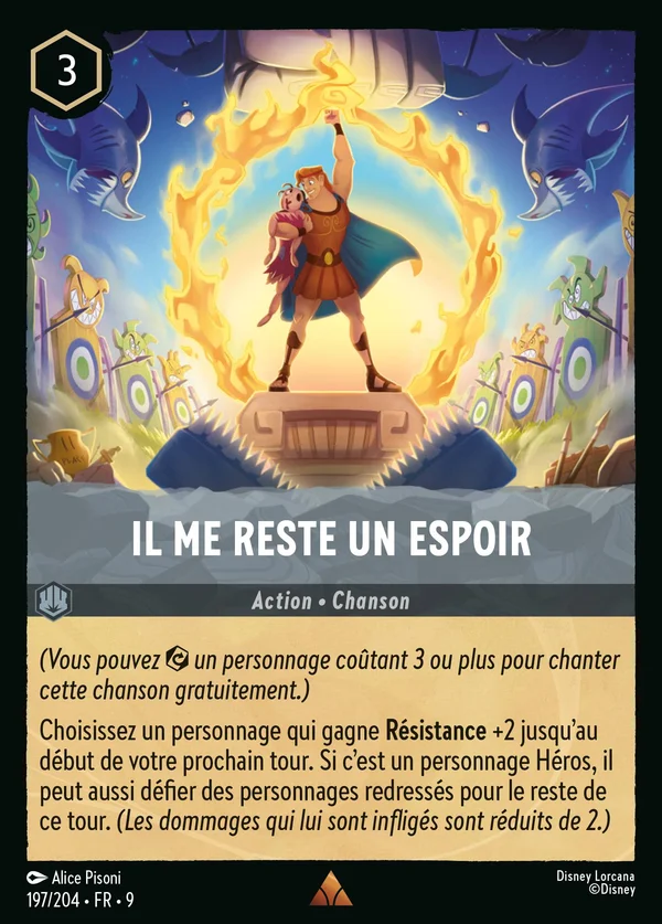 Il me reste un espoir — Disney Lorcana Action card from Fabled