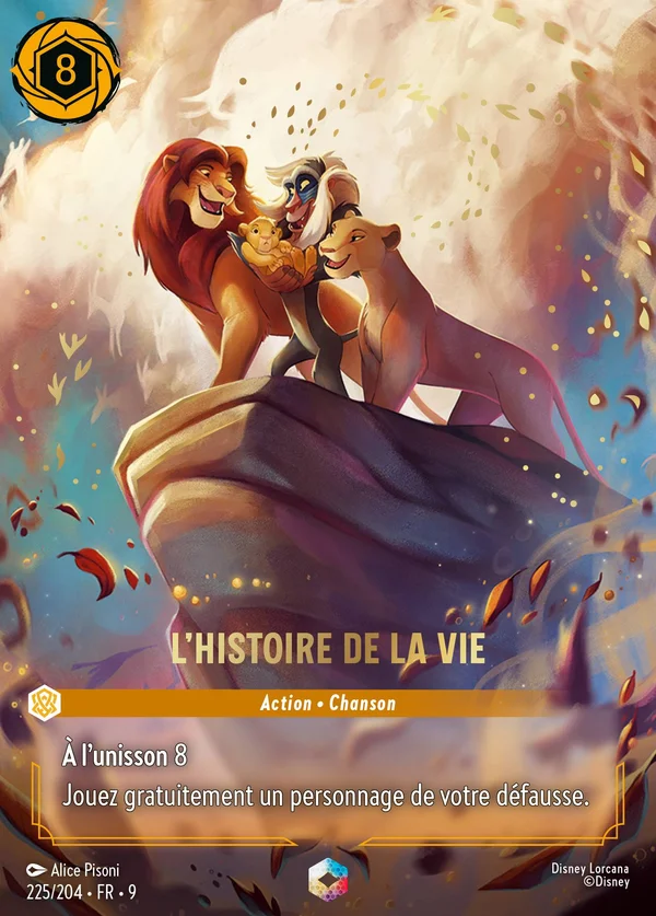 L'histoire de la vie — Disney Lorcana Action card from Fabled