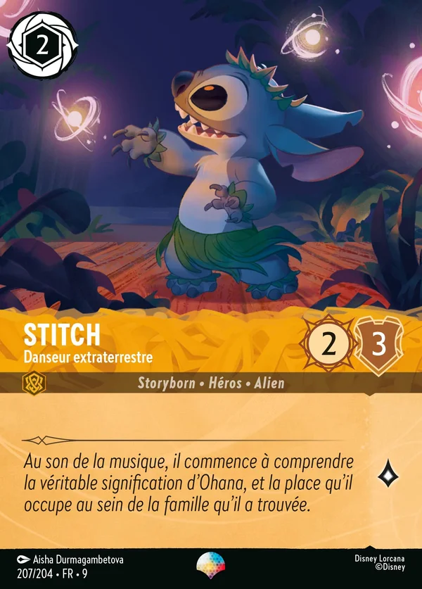 Stitch - Danseur extraterrestre — Disney Lorcana Personnage card from Fabled