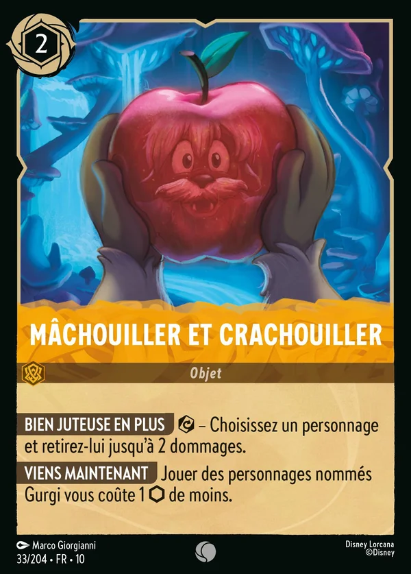 Mâchouiller et crachouiller — Disney Lorcana Objet card from Whispers in the Well