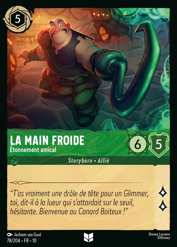 La Main Froide - Étonnement amical — Disney Lorcana Personnage card from Whispers in the Well