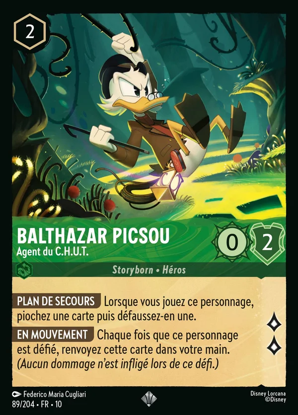 Balthazar Picsou - Agent du C.H.U.T. — Disney Lorcana Personnage card from Whispers in the Well