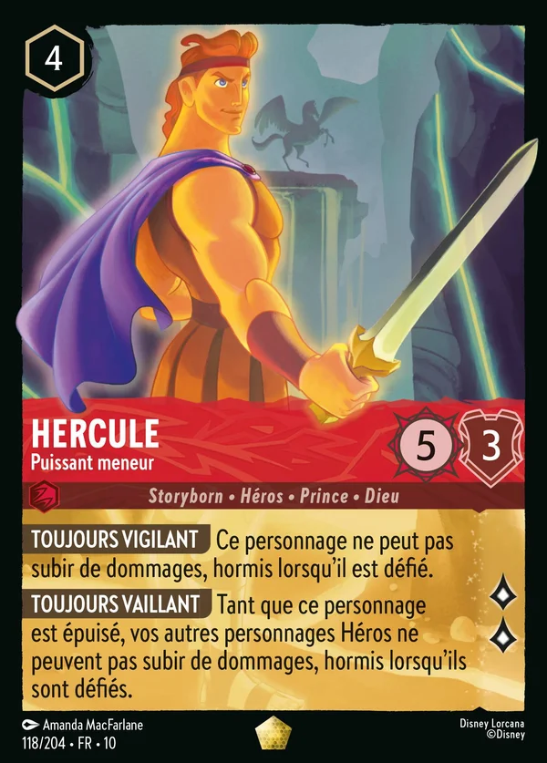 Hercule - Puissant meneur — Disney Lorcana Personnage card from Whispers in the Well