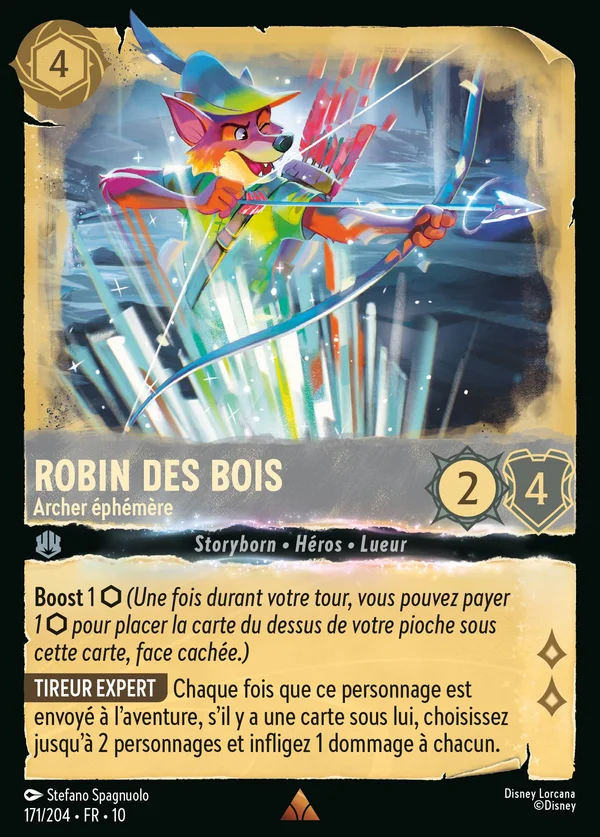 Robin des Bois - Archer éphémère — Disney Lorcana Personnage card from Whispers in the Well
