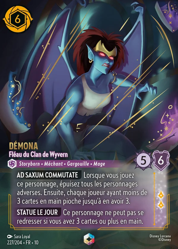Démona - Fléau du Clan de Wyvern — Disney Lorcana Personnage card from Whispers in the Well