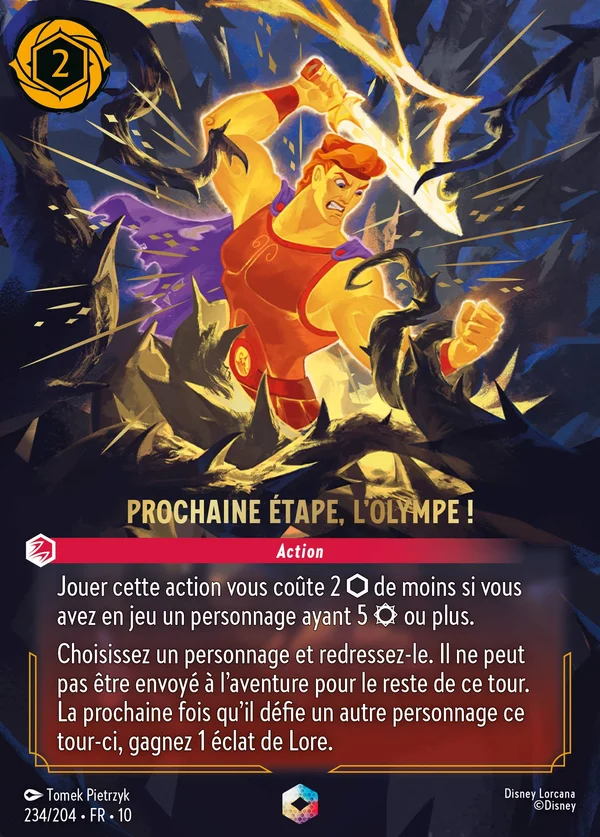 Prochaine étape, l'Olympe ! — Disney Lorcana Action card from Whispers in the Well