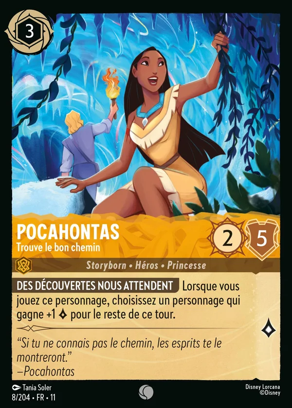 Pocahontas - Trouve le bon chemin — Disney Lorcana Personnage card from Winterspell