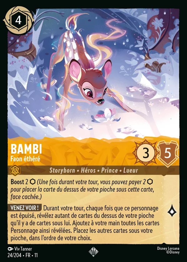 Bambi - Faon éthéré — Disney Lorcana Personnage card from Winterspell