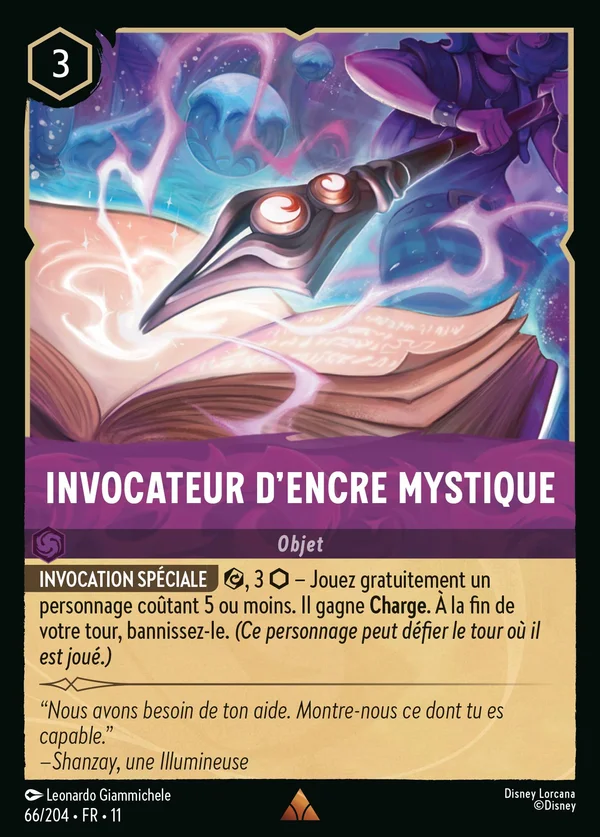 Invocateur d'encre mystique — Disney Lorcana Objet card from Winterspell