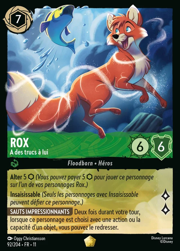 Rox - A des trucs à lui — Disney Lorcana Personnage card from Winterspell