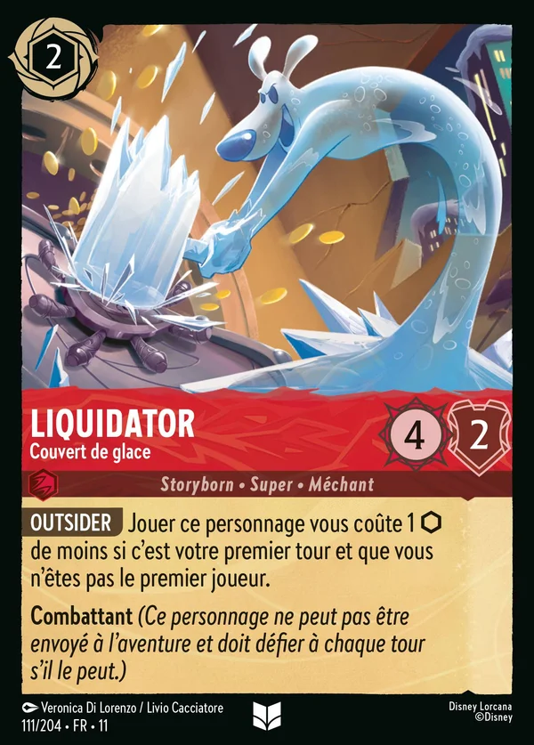 Liquidator - Couvert de glace — Disney Lorcana Personnage card from Winterspell
