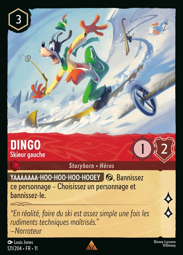 Dingo - Skieur gauche — Disney Lorcana Personnage card from Winterspell