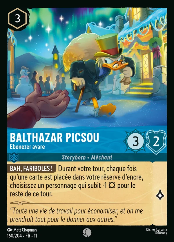Balthazar Picsou - Ebenezer avare — Disney Lorcana Personnage card from Winterspell