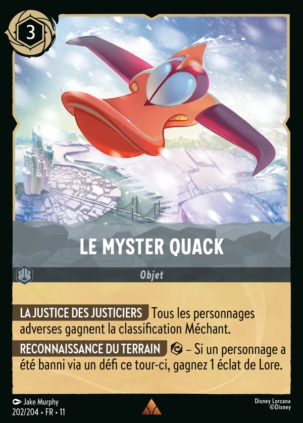 Le Myster Quack — Disney Lorcana Objet card from Winterspell