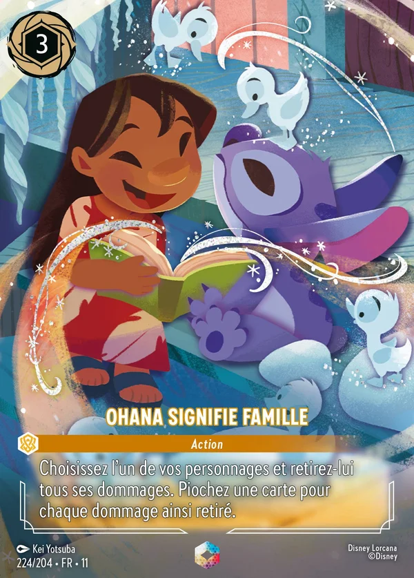 Ohana signifie famille — Disney Lorcana Action card from Winterspell