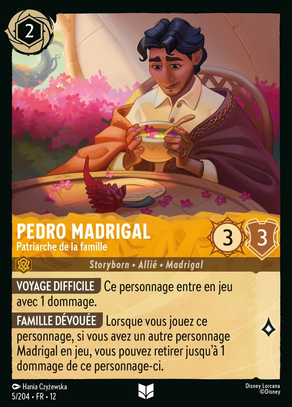 Pedro Madrigal - Patriarche de la famille — Disney Lorcana Personnage card from Wilds Unknown