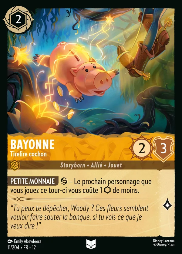 Bayonne - Tirelire cochon — Disney Lorcana Personnage card from Wilds Unknown