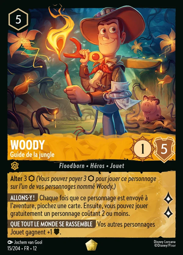 Woody - Guide de la jungle — Disney Lorcana Personnage card from Wilds Unknown