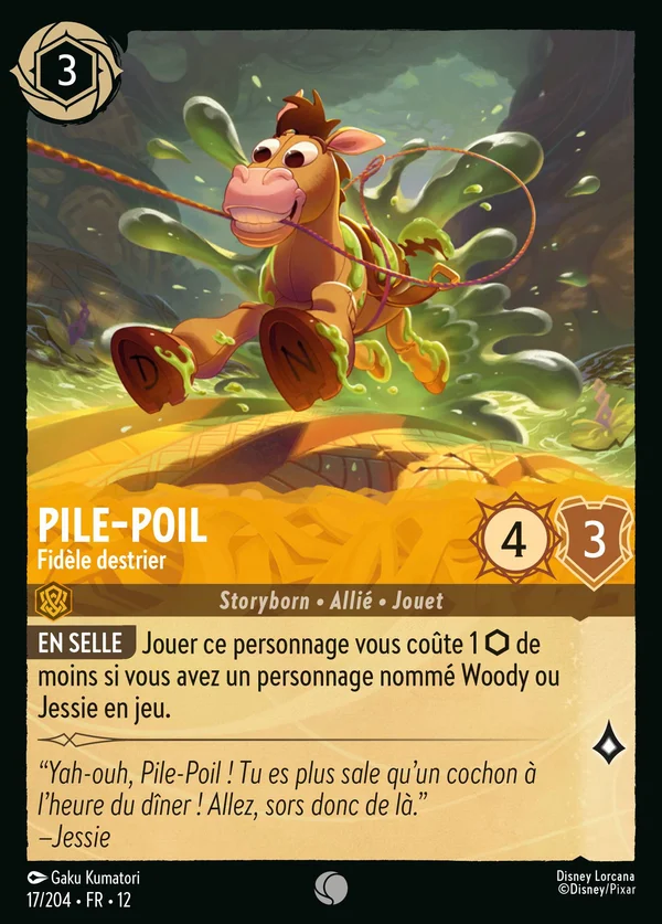 Pile-Poil - Fidèle destrier — Disney Lorcana Personnage card from Wilds Unknown