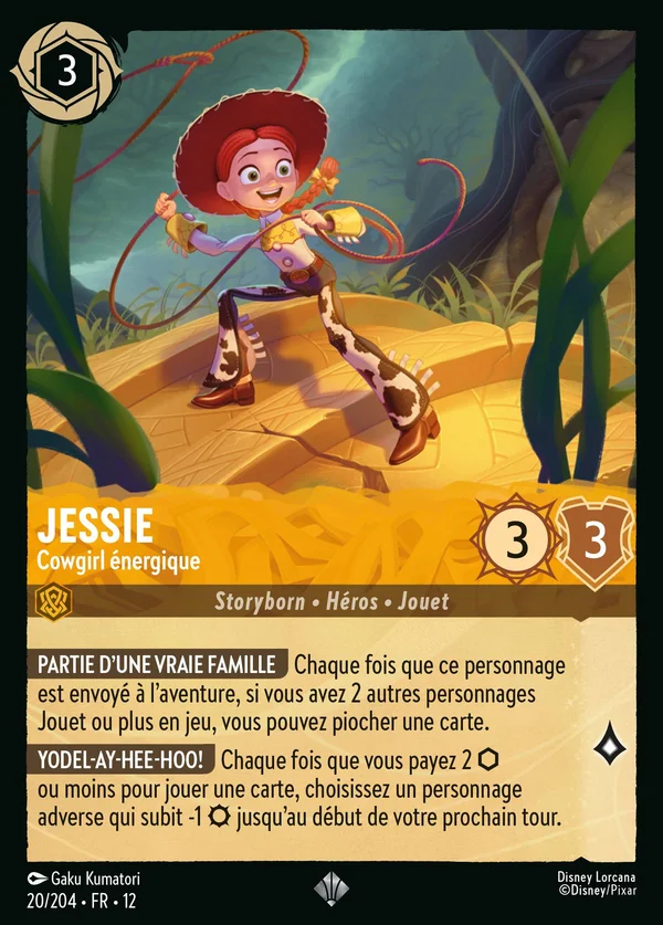 Jessie - Cowgirl énergique — Disney Lorcana Personnage card from Wilds Unknown