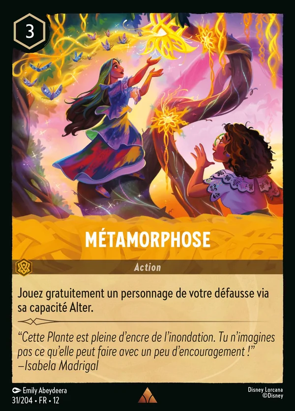 Métamorphose — Disney Lorcana Action card from Wilds Unknown