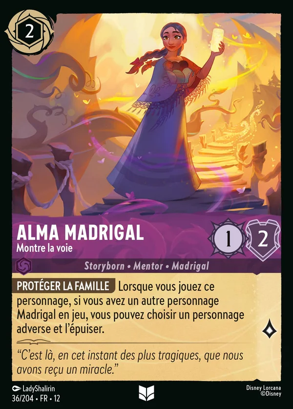 Alma Madrigal - Montre la voie — Disney Lorcana Personnage card from Wilds Unknown