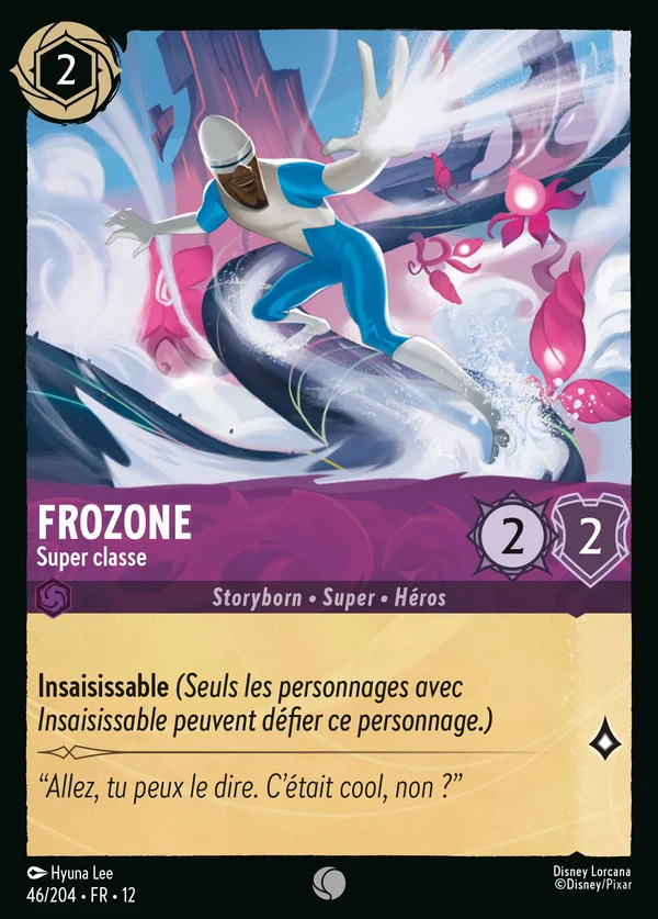 Frozone - Super classe — Disney Lorcana Personnage card from Wilds Unknown