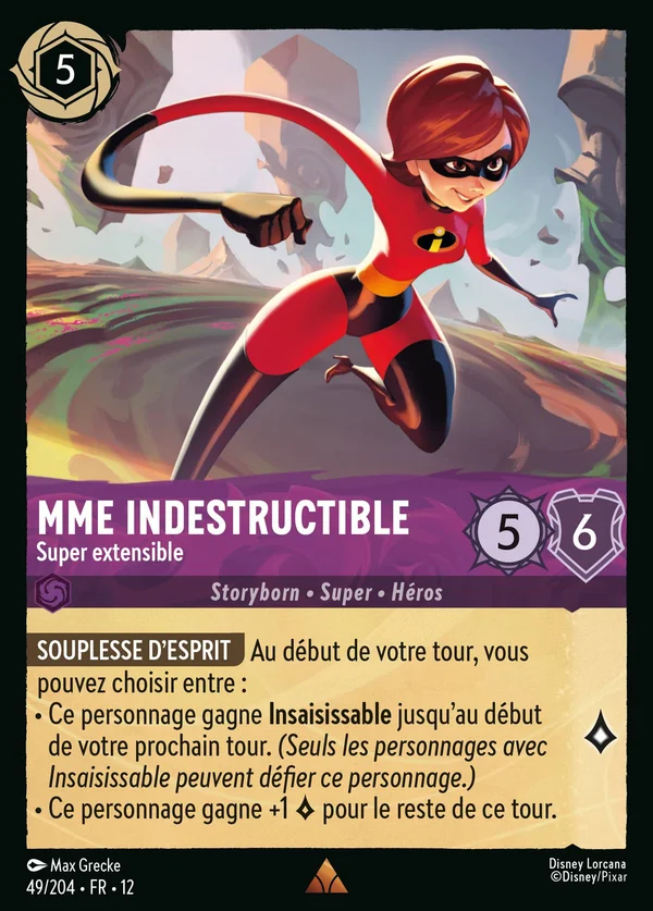 Mme Indestructible - Super extensible — Disney Lorcana Personnage card from Wilds Unknown