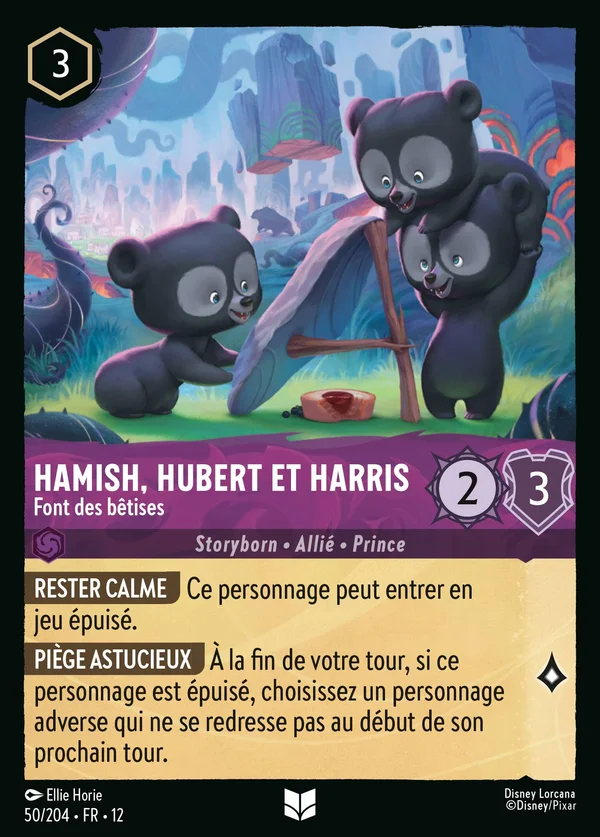 Hamish, Hubert et Harris - Font des bêtises — Disney Lorcana Personnage card from Wilds Unknown