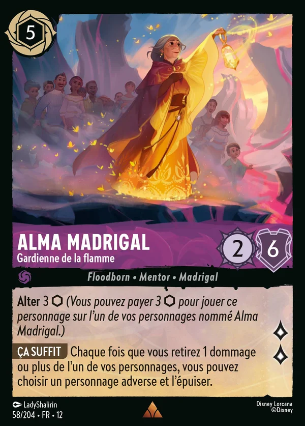 Alma Madrigal - Gardienne de la flamme — Disney Lorcana Personnage card from Wilds Unknown